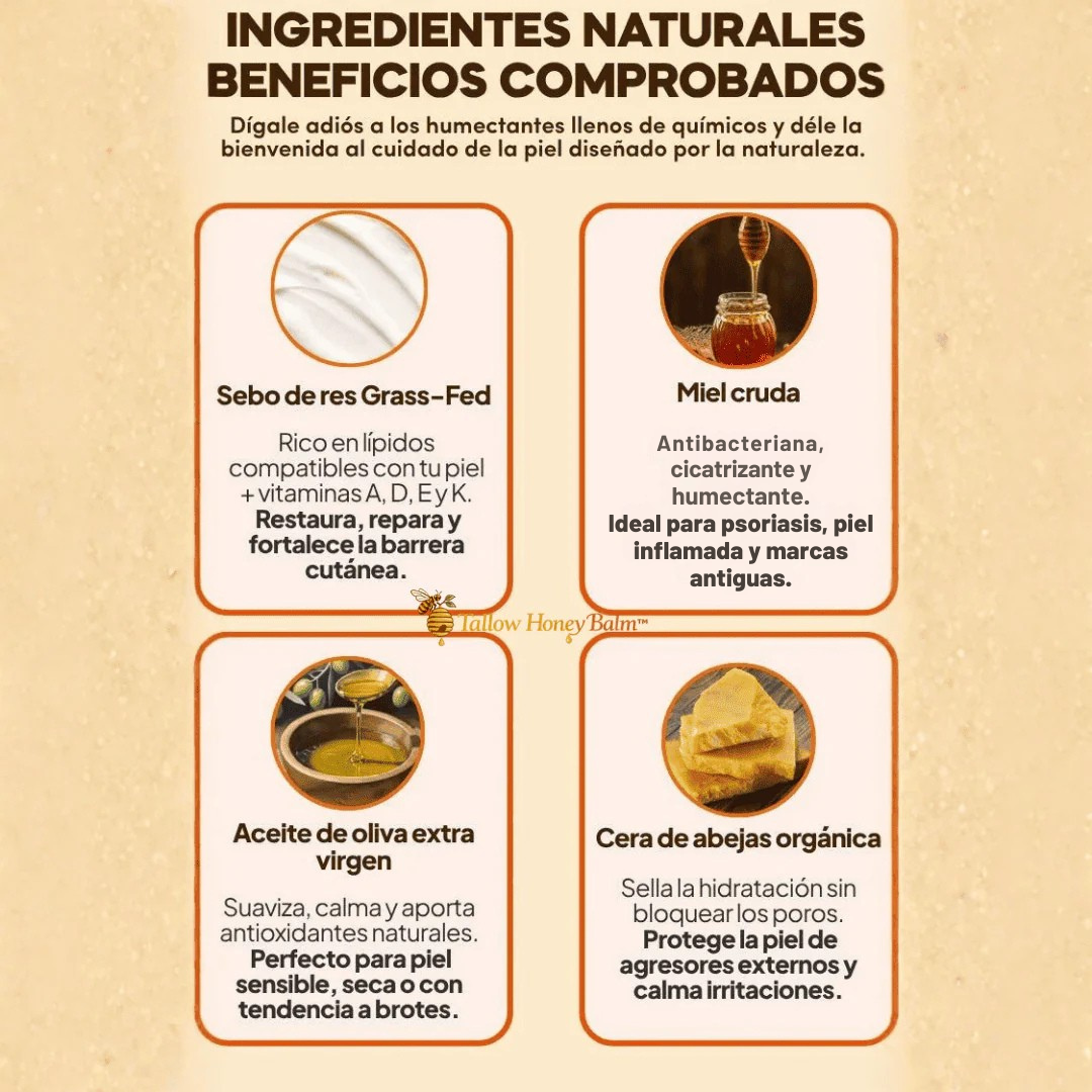 Crema de Sebo Res & Miel Piel Hidratada | Devuélvele a tu Piel la Suavidad que Creías Perdida!